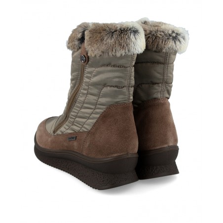 Women's furry ankle boots with zipper Imac 656559