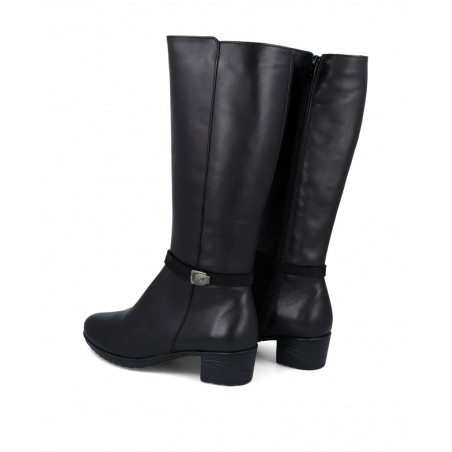 Botas altas con cremallera y detalle tobillero Fluchos F0938