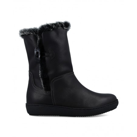 Alpe 3220 round toe furry ankle boots