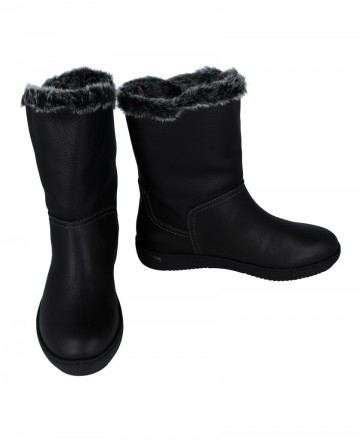 Alpe 3220 round toe furry ankle boots