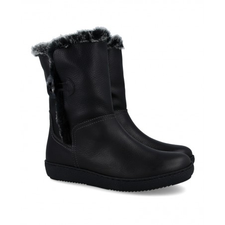 Alpe 3220 round toe furry ankle boots