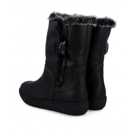 Alpe 3220 round toe furry ankle boots