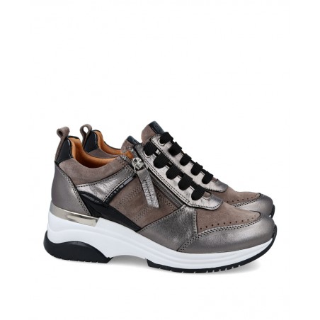 Zapatillas casual metalizadas W&F Rivoli 6282