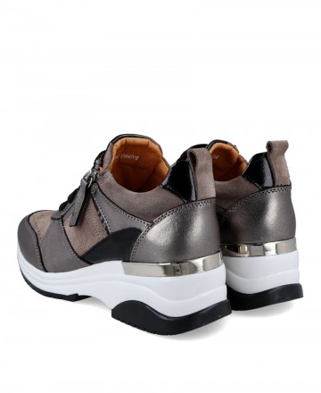 Zapatillas casual metalizadas W&F Rivoli 6282