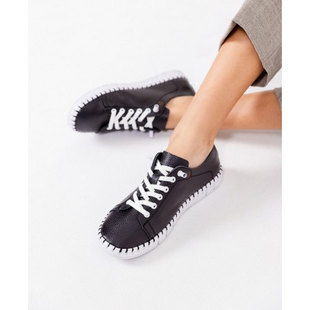 Yokono Flow Lace-Up Flat Sneakers