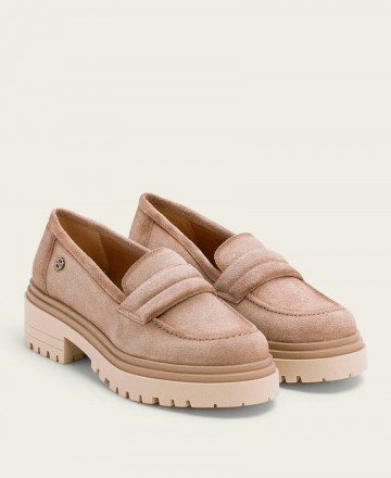 Porronet Febe 4622 casual loafers in split suede leather