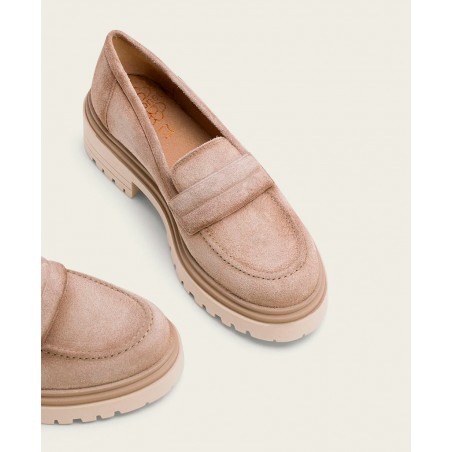 Mocasines casual de piel de serraje Porronet Febe 4622