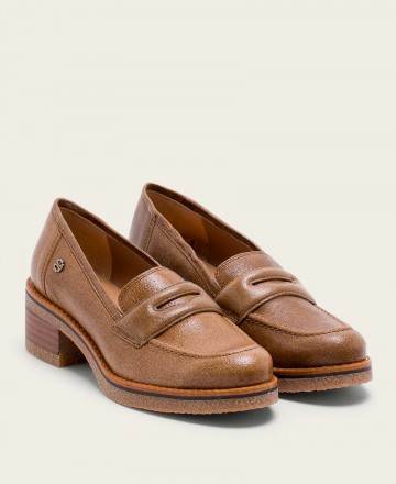 Porronet Galia 4630 leather loafers with low heels