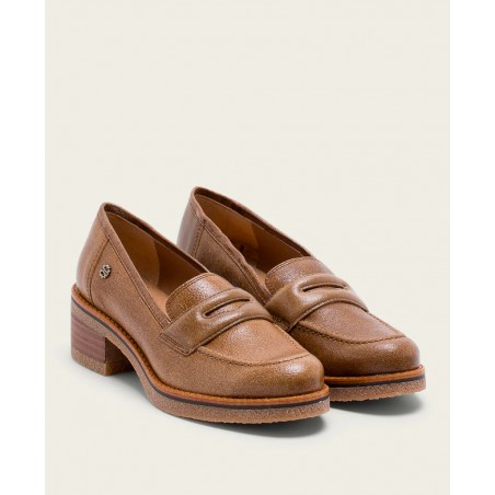 Porronet Galia 4630 leather loafers with low heels