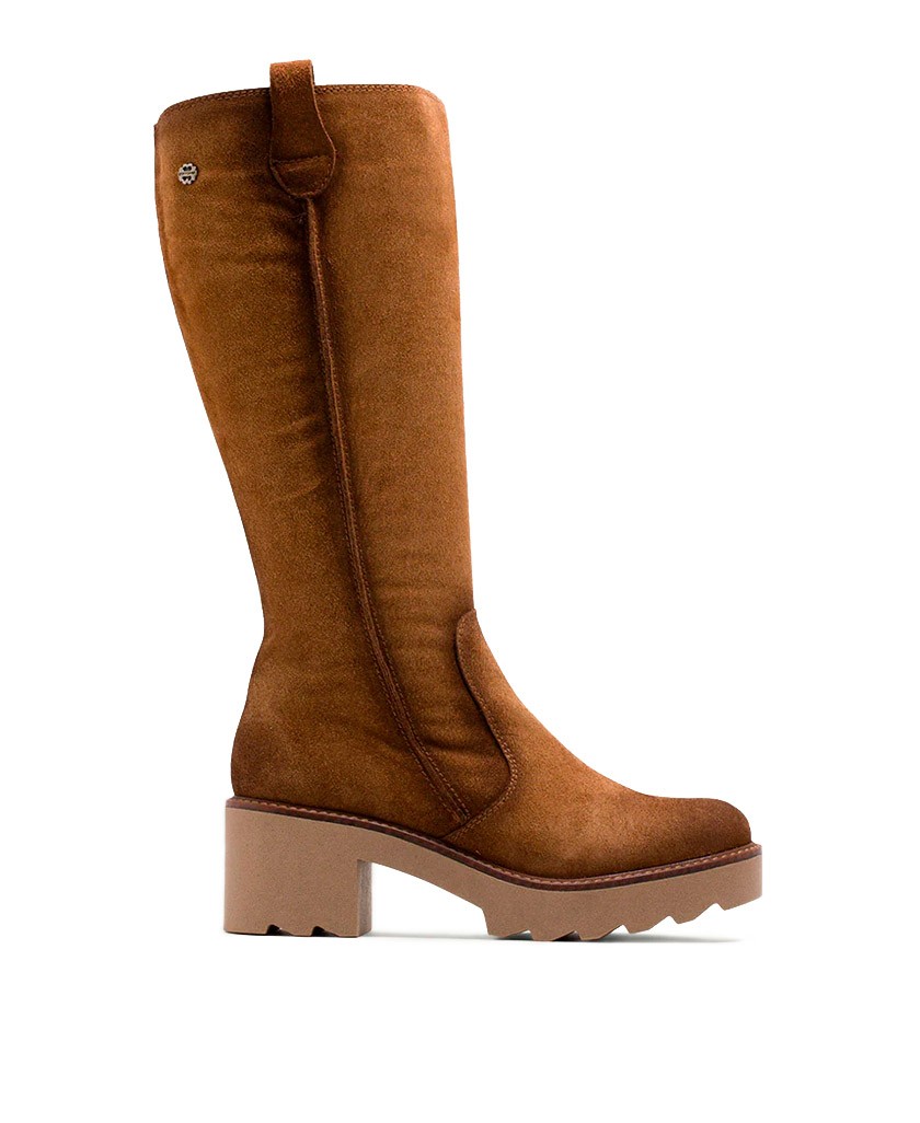 Botas Altas Esdemarca Botas Mujer Botas Altas De Serraje Con Tac N