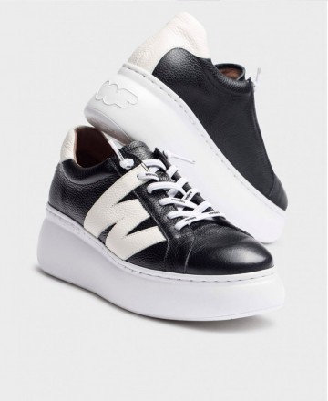 Wonders Dorita A-2660 Textured Leather Sneakers