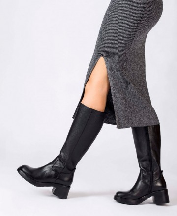 Wonders Noa E-7106 Round Toe Knee High Boots