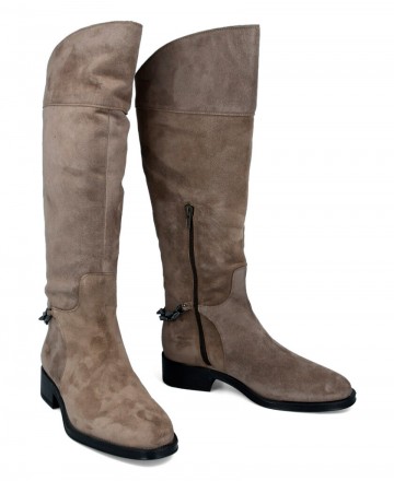 Alpe 5188 chain detail knee high boots