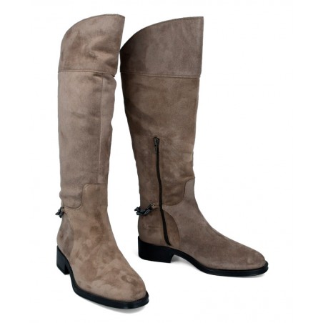 Alpe 5188 chain detail knee high boots