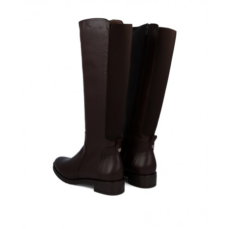 Botas planas de piel lisa Wonders Corina C5480