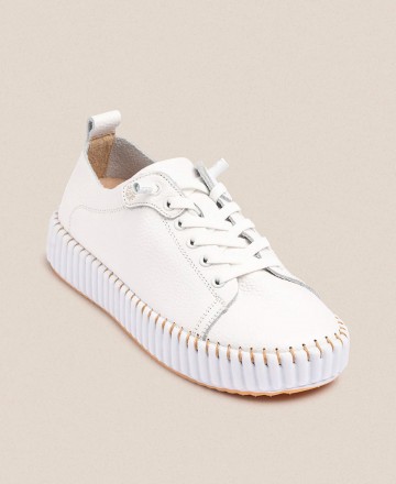 Yokono Sintra-004 Lace-Up Flat Sneakers