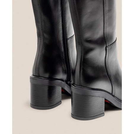 Yokono Mire-003 smooth leather high heel boot