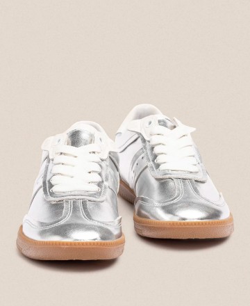 Yokono Yok-001 silver everyday sneakers