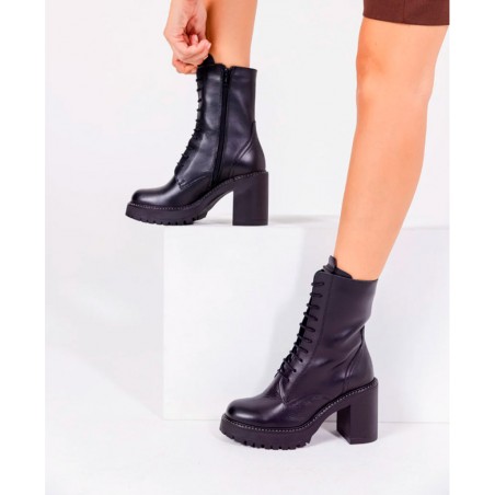 Military boots with heel Yokono Tuna-006