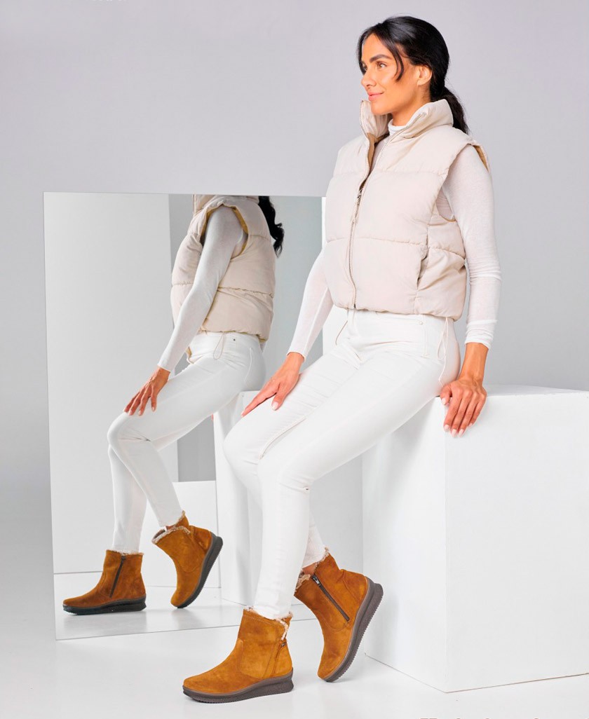 Wedge ankle boots with fur lining Imac 656529