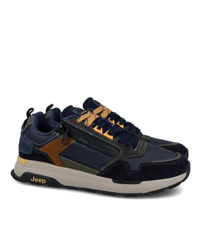 Zapatillas azules con cremallera Jeep Ontario Zip