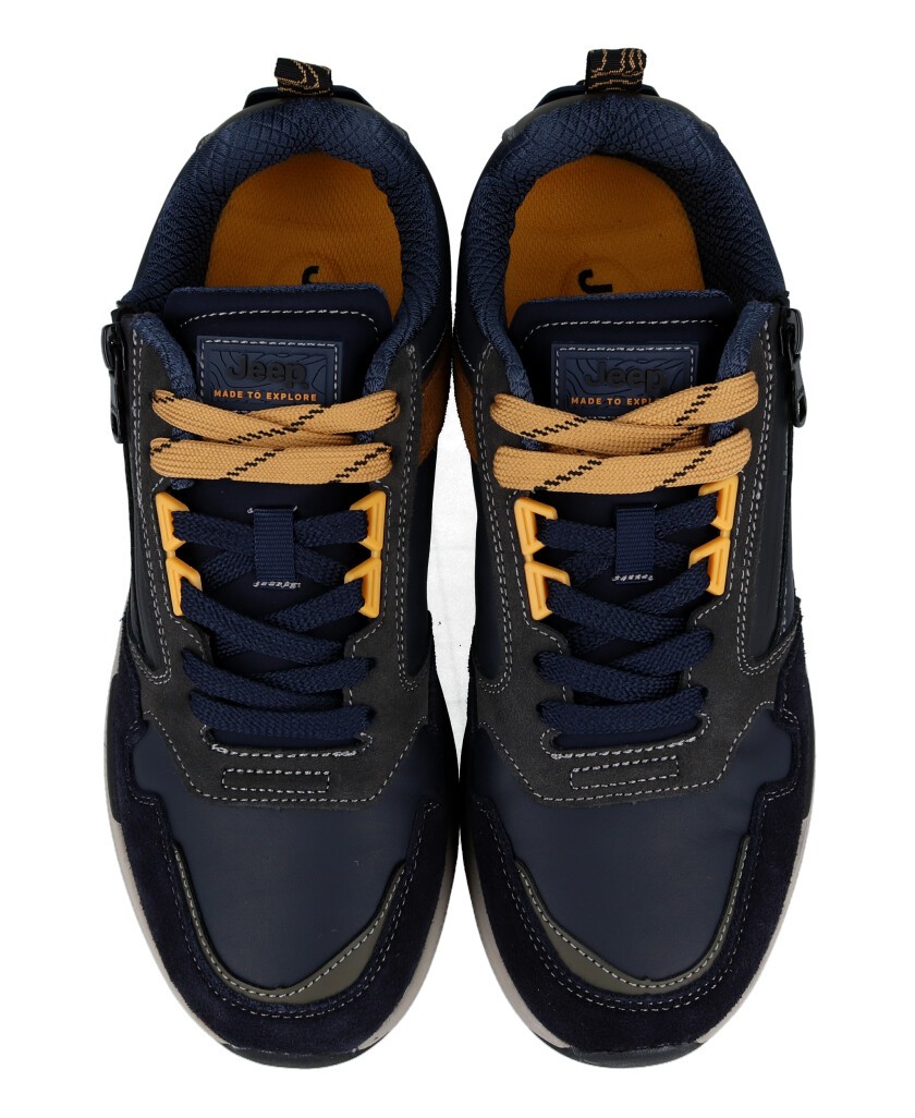 Zapatillas azules con cremallera Jeep Ontario Zip