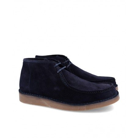 Safaris 02 Bordón Navy blue leather booties