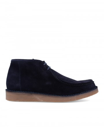 Safaris 02 Bordón Navy blue leather booties