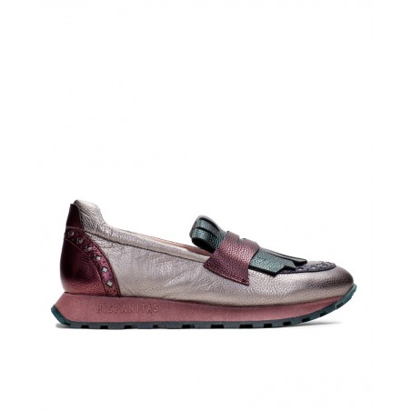 Hispanitas Loira leather sports moccasins