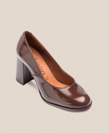 Yokono Loir 001 heeled court shoe