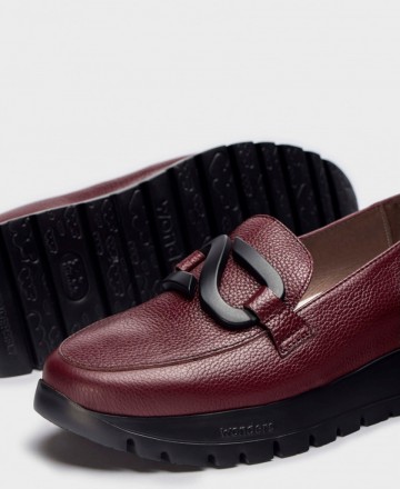 Wonders Rose A-2453 Textured Leather Loafers