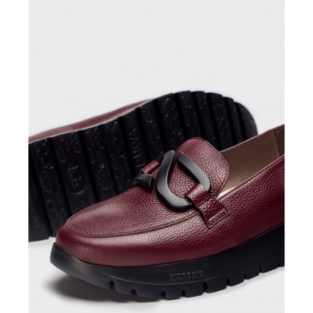 Wonders Rose A-2453 Textured Leather Loafers