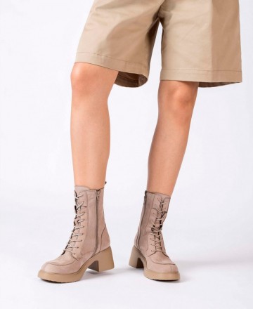 Wonders Eme E-7105 military style ankle boots