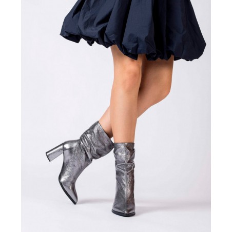 Wonders Salma M-5422 Metallic Ankle Boots