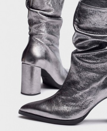 Wonders Salma M-5422 Metallic Ankle Boots