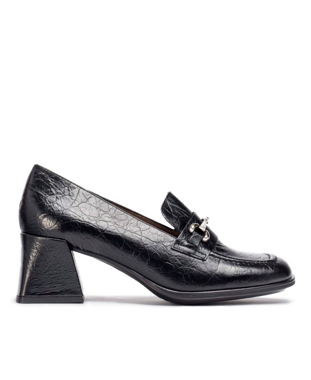 Wonders Celia H-5712 Cracked Leather Loafers