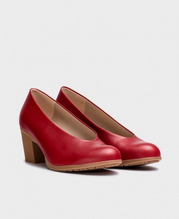 Wonders Grace G-4723 Red Court Shoes