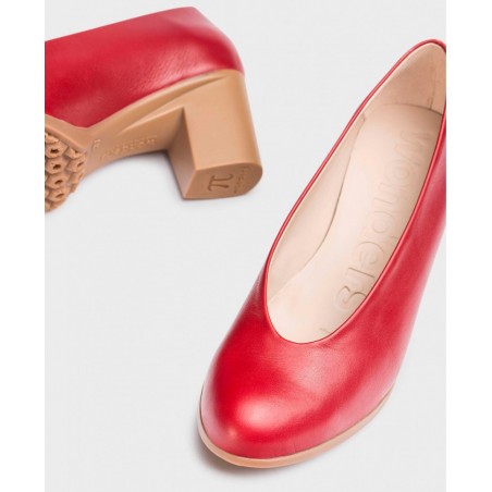 Wonders Grace G-4723 Red Court Shoes