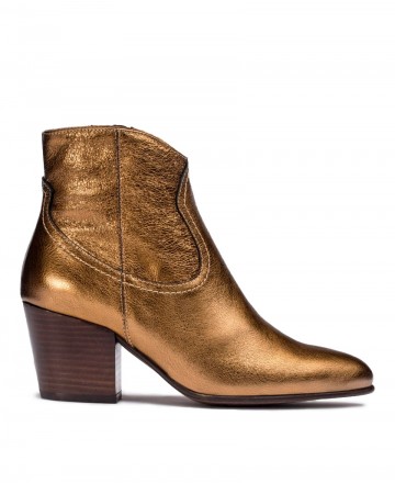 Metallic cowboy ankle boots Wonders Cane I-8912