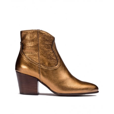 Metallic cowboy ankle boots Wonders Cane I-8912