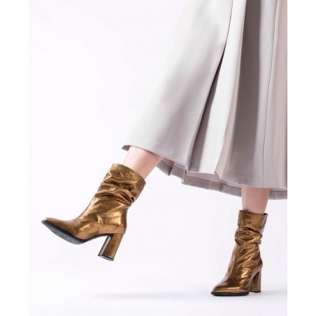 Wonders Salma M-5422 Metallic Ankle Boots