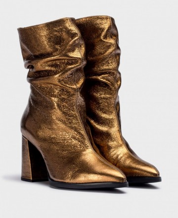 Wonders Salma M-5422 Metallic Ankle Boots