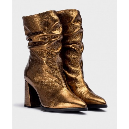 Wonders Salma M-5422 Metallic Ankle Boots