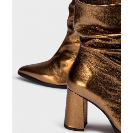 Wonders Salma M-5422 Metallic Ankle Boots