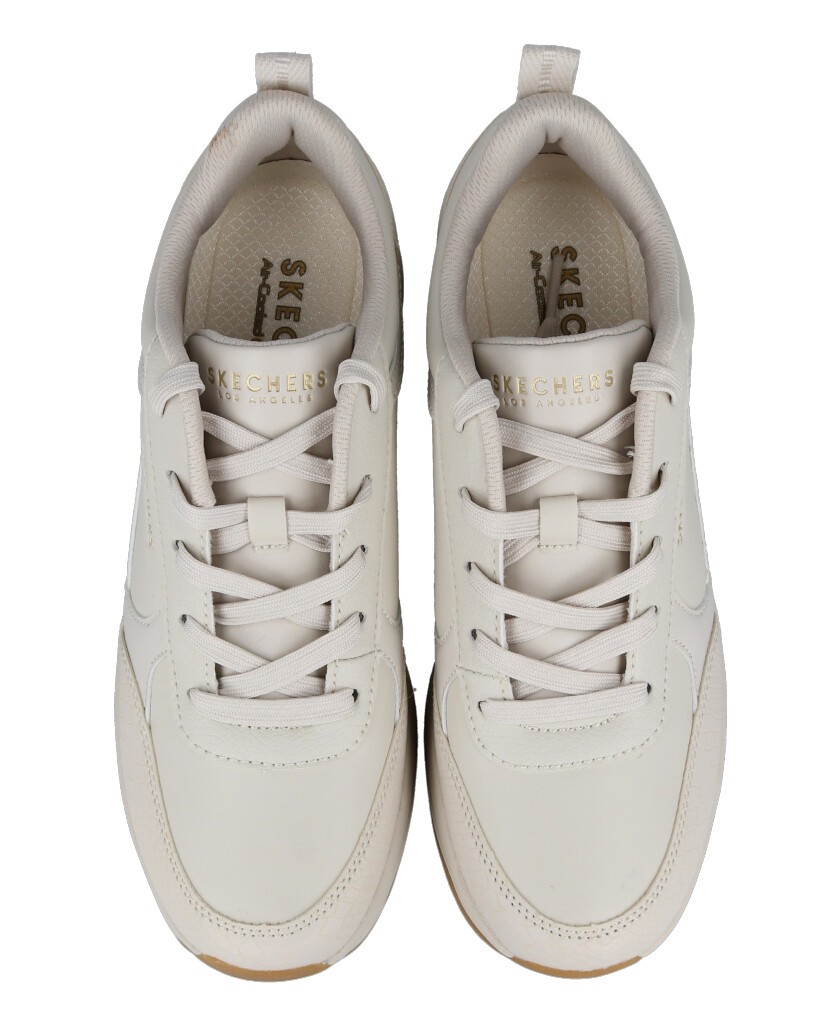 h2Deportivas suela alta Skechers Billion Fine Shine h2 pLas Deportivas Skechers Billion Fine Shine para mujer en color beige so