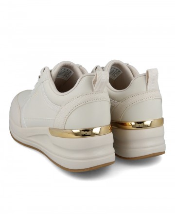 h2Deportivas suela alta Skechers Billion Fine Shine h2 pLas Deportivas Skechers Billion Fine Shine para mujer en color beige so