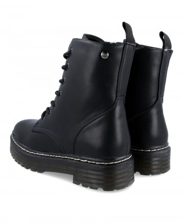 h2Bota militar negra mujer D Angela DRB 22222 h2 pbBota militar negra para mujer D Angela DRB 22222 b con cierre de cordones y 