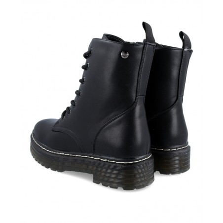 h2Bota militar negra mujer D Angela DRB 22222 h2 pbBota militar negra para mujer D Angela DRB 22222 b con cierre de cordones y 