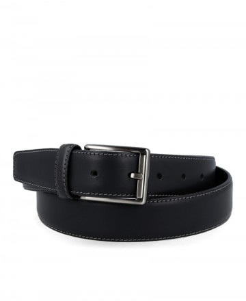 Bellido 385 leather belt with stitching