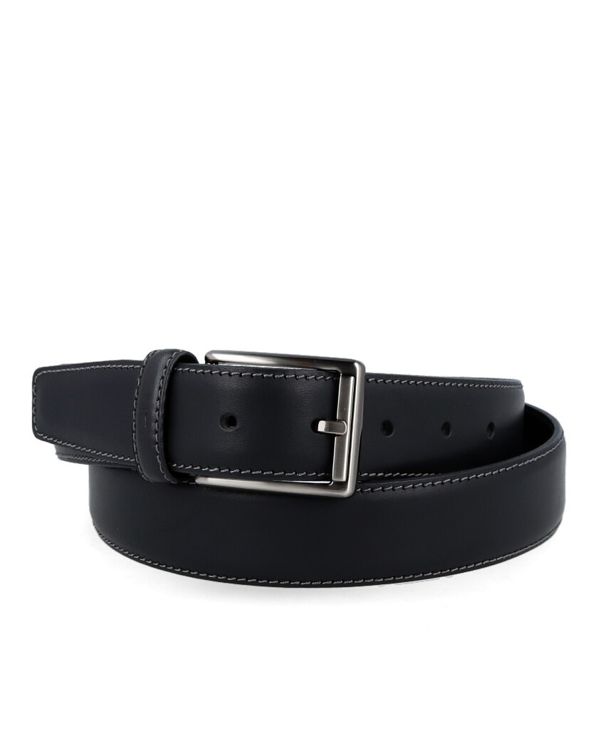 Bellido 385 leather belt with stitching